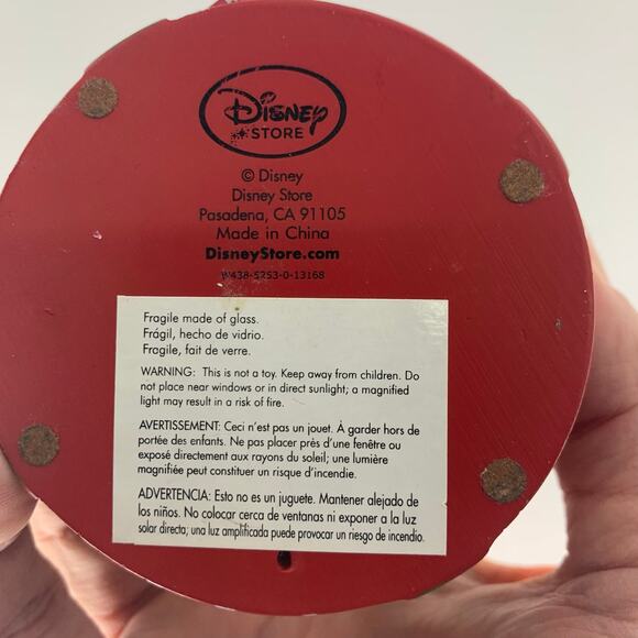 Disney Store 2013 Christmas Minnie Mickey Mouse Snow Globe Collection - Picture 3 of 4